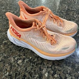 Hoka Women's Orange Clifton 8